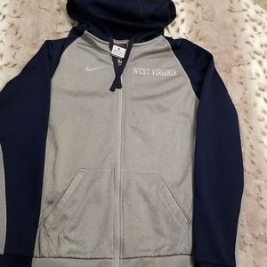 Nike, West Virginia, WVU zip up hoodie, XS